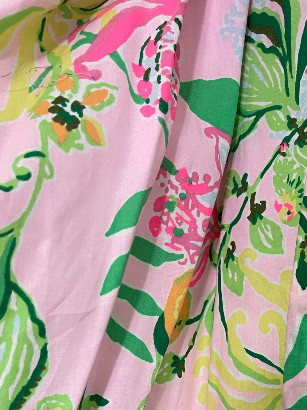 NWT Lilly Pulitzer Pink Floral Print Balloon sleeve A-line mini midi dress 6 - Picture 7 of 11